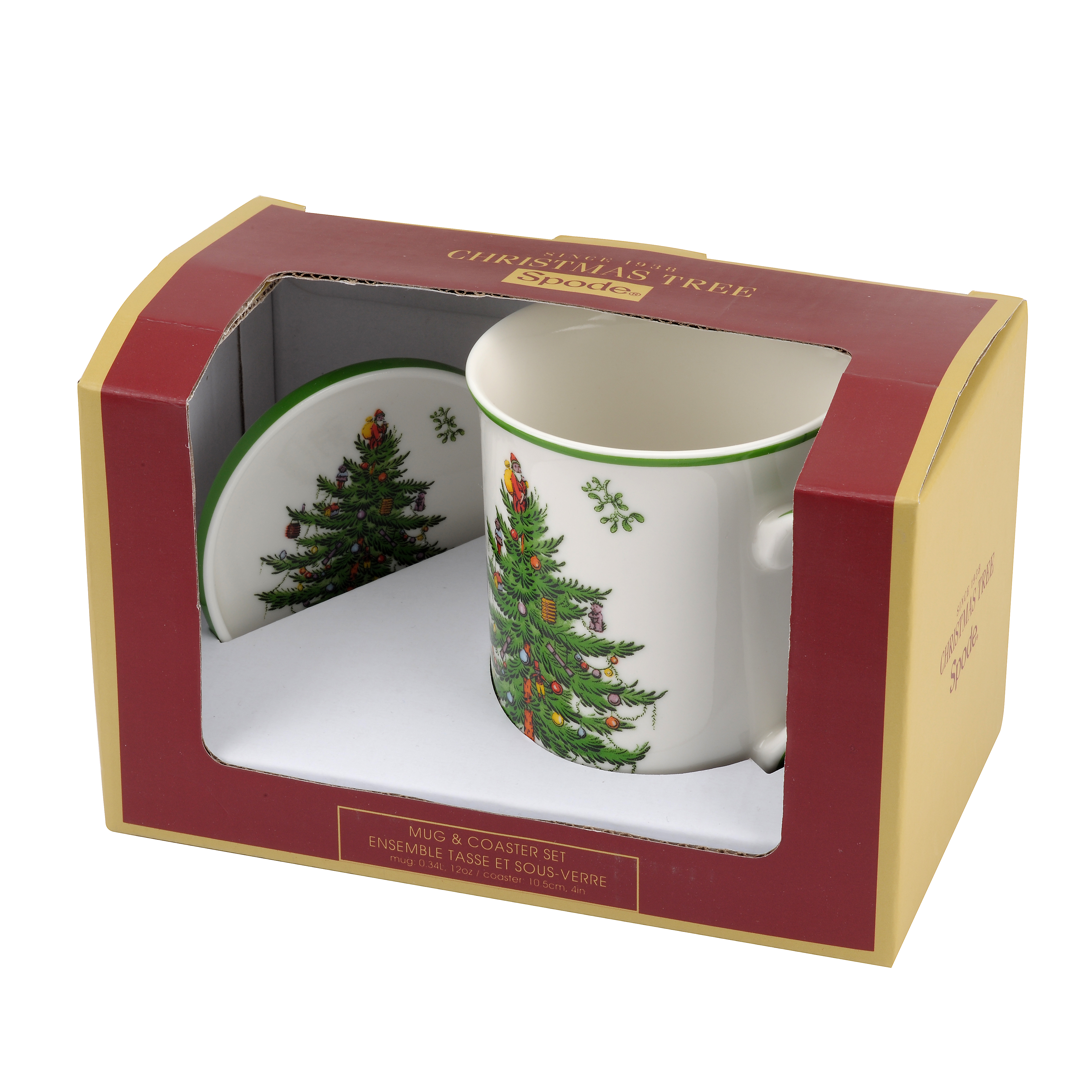 Christmas Tree Mug & Coaster Set image number null